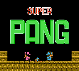 Super Pang (Homebrew) — Title screen